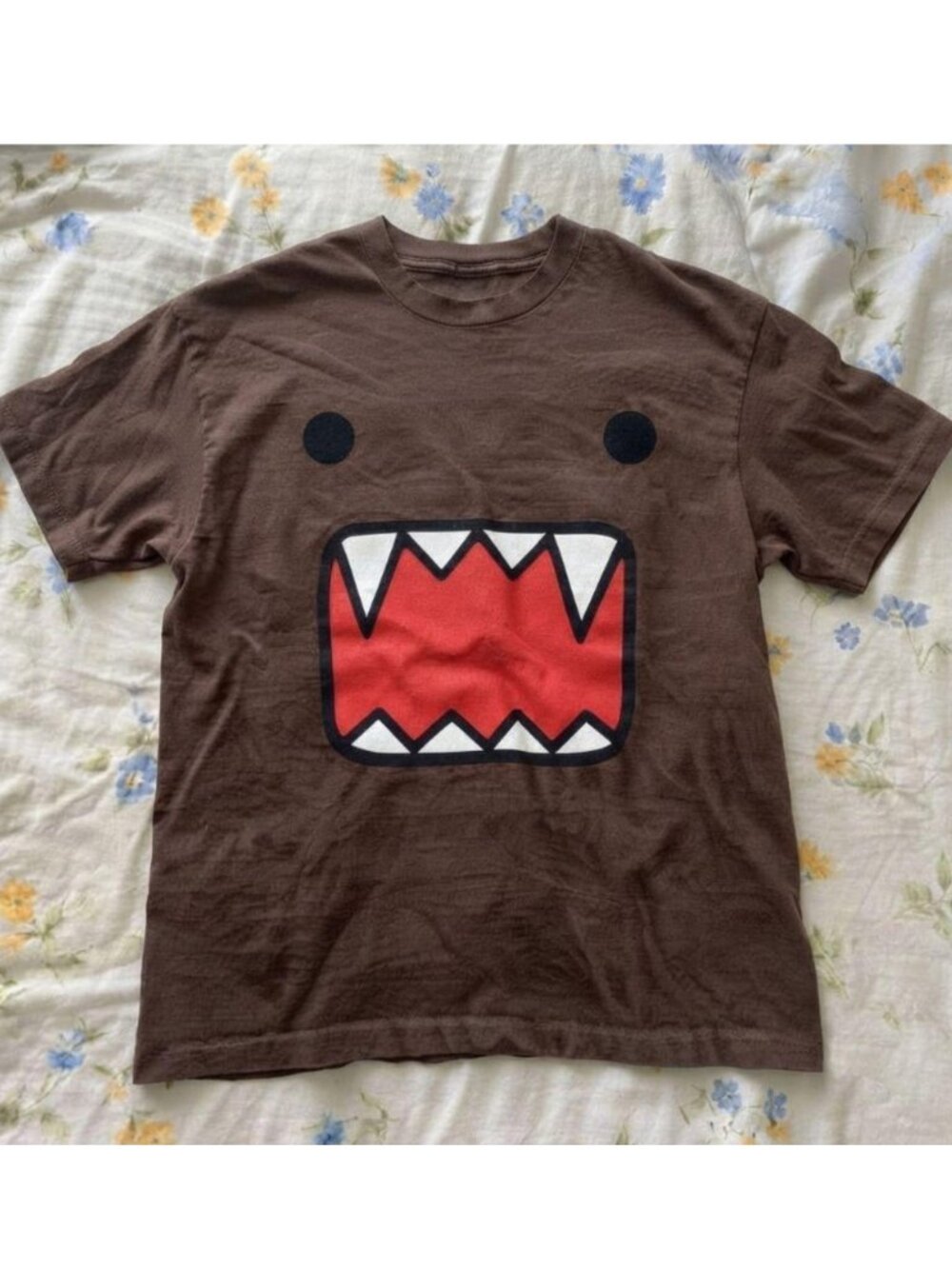 Domo-kun Face Brown Graphic Tee unisex